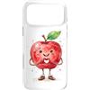 Cute Apple Fruit for Children Kids & Adu Custodia per iPhone 17 Pro Max Mela con cuore grafico simbolo del cuore acquerello