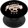Jackson Hole Wyoming USA Outdoor Vintage Jackson Hole PopSockets PopGrip Adesivo