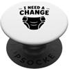 Parent Baby Diaper Funny Quote Diapers Minimalist Baby Parent Diaper i need a change PopSockets PopGrip Adesivo