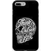 Romiro Djos Custodia per iPhone 7 Plus/8 Plus Creativo Mindset Pensare fuori dagli schemi Cranio Tipografia