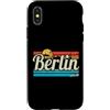 Skyline di Berlino per i surfisti e gli Custodia per iPhone X/XS Berlino Tramonto Skyline Vintage Surf Germania Berlin