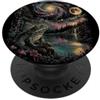 Mystical Cosmic Nights Cosmic Frog Luna Foresta Lago Surreale Natura PopSockets PopGrip Adesivo