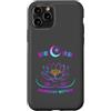 Cyber Spiritual Aesthetic & Y2K Street Custodia per iPhone 11 Pro Cyberpunk Lotus Cyber Spiritual Kanji