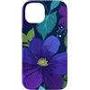 Deep Purple, Lavender & Lilac Flower Gif Custodia per iPhone 14 Giardino fiorito botanico blu floreale anemone viola