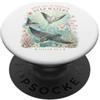 Coastal Grace Scripture Art Stingray acque profonde Scrittura Cristiano Isaia Verso Bibbia PopSockets PopGrip Adesivo
