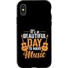 Rock pop pop hip-hop vintage soprano ten Custodia per iPhone X/XS È una bella giornata per fare musica