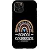 Counselor Support Studio Custodia per iPhone 11 Pro Stampa leopardata arcobaleno Boho per consigliere scolastico