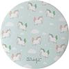WONDEE Mr. Wonderful Round Mouse Pad con Mini Unicorni su Sfondo Azzurro