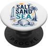 The Aqua Cottage Surfer di mare di sabbia salata PopSockets PopGrip Adesivo