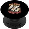 Spooky Halloween Teacher Educator Fall A Funny Ghost Are You Fall O Ween Directions Festa di Halloween PopSockets PopGrip Adesivo