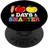 100 Days Smarter Teacher Student Apples 100 giorni più intelligenti PopSockets PopGrip Adesivo