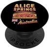 City Travel Australia Alice Springs Adve Iconica avventura di viaggio in città di Alice Springs in Australia PopSockets PopGrip Adesivo