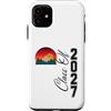 Senior Class Of 2027 Retro Mountain Sapp Custodia per iPhone 11 Classe senior del 2027 Retro Mountain Sunrise HS-College Grad