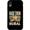 Raise Em Rural Backyard Chicken Custodia per iPhone XR Raise Em Rural Galline Polli Paese
