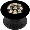 Spooky Halloween Teacher Educator Fall A Carino Fantasma Scuola Studente Insegnante Aut PopSockets PopGrip Adesivo