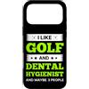 I Like Golf And Dental Hygienist Custodia per iPhone 17 Pro Max Mi piace il golf e l'igienista dentale e forse 3 persone