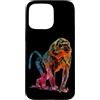 ROOTED WILD SOUL painted rainbow animal Custodia per iPhone 15 Pro Max Simpatico disegno colorato di babbuino Silouhette
