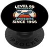 Level 60 Unlocked Awesome Since 1966 Livello 60 sbloccato fantastico dal 1966 PopSockets PopGrip Adesivo