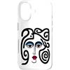 Bahaa's Tee Custodia per iPhone 17 Abstract Modern Woman Face Eyes Art Illustration Graphic