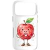 Cute Apple Fruit for Children Kids & Adu Custodia per iPhone 17 Pro Mela con cuore grafico simbolo del cuore acquerello