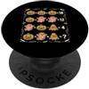 Spooky Halloween Teacher Educator Fall A Spettrale Halloween Matematica Puzzle Equazioni Matematica Insegnante Amante PopSockets PopGrip Adesivo