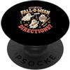 Spooky Halloween Teacher Educator Fall A Are You Fall O Ween Directions Funny Ghost Map Halloween PopSockets PopGrip Adesivo