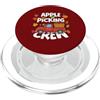Apple Picking Season Fall Harvest Autumn Apple Picking Crew Tipi di varietà di mele Raccolta di mele PopSockets PopGrip per MagSafe