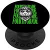 4th Grade Student Teacher First Day Of S Divertente insegnante di quarta elementare cavia studente di ritorno a scuola PopSockets PopGrip Adesivo