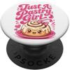 Just A Pastry Girl Bakery Co. Just A Pastry Girl - Simpatico panettiere Kawaii alla cannella PopSockets PopGrip Adesivo