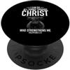 Scottish Cow Philippians 4:13 Bible Vers Posso fare tutte le cose attraverso Christ Christian Highland Cow PopSockets PopGrip Adesivo