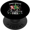 Dabbing Around The Christmas Tree Xmas D Dabbing intorno all'albero di Natale PopSockets PopGrip Adesivo