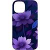 Deep Purple, Lavender & Lilac Flower Gif Custodia per iPhone 14 Motivo floreale botanico scuro con fiori viola