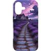Purple Aesthetic Gifts Custodia per iPhone 17 Campo di lavanda Cottagecore Viola Tramonto Paesaggio