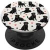 Labrador Retriever Dog Lover Gifts Modello Labrador Retriever Black Lab PopSockets PopGrip Adesivo