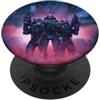 Grandio Design Sci-Fi Cyberpunk Fantasy Fantascienza Cyberpunk Soldier Patrol Gamer PopSockets PopGrip Adesivo