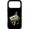 Vintage Cassette Tape and Pencil Rewind Custodia per iPhone 17 Pro Max Nastro a cassetta vintage a matita, stile nostalgico, anni '80 e '90