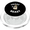 Sourdough Baker Fermentation Apparel Yeast Beast Sourdough Starter Retro Cartoon Baker PopSockets PopGrip per MagSafe