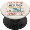 Grace And Glory Studio Divertente Christian Giona 1:17 Versetto Bibbia Fede Umorismo PopSockets PopGrip Adesivo
