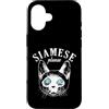 Siamese cat cat pet breed animal Male ca Custodia per iPhone 16 Cat Siamese per favore