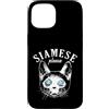 Siamese cat cat pet breed animal Male ca Custodia per iPhone 15 Cat Siamese per favore