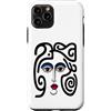 Bahaa's Tee Custodia per iPhone 11 Pro Abstract Modern Woman Face Eyes Art Illustration Graphic