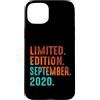 September 2020 Retro Vintage Year 2020 G Custodia per iPhone 15 Plus Edizione Limitata Settembre 2020 Compleanno
