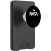NASA Worm Logo con bandiera americana Swea PopSockets PopWallet per MagSafe