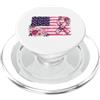 United Awareness Co. Nastro di supporto per bandiera americana patriottica con disegno floreale PopSockets PopGrip per MagSafe