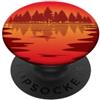 Sonnenuntergang Landschaft Natur Bäume G Tramonto al lago alberi, riflessi di crepuscolo PopSockets PopGrip Adesivo