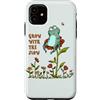 Pond Bloom Lettering Co. Custodia per iPhone 11 Crescita Mindset Rana Floreale Detto