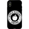 Apple Picking Season Fall Harvest Autumn Custodia per iPhone X/XS Apple Picking Squad Love Apple Harvest Season Raccoglitore di mele