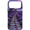 Purple Aesthetic Gifts Custodia per iPhone 17 Pro Max Campo di lavanda Cottagecore Viola Tramonto Paesaggio