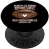 Football Philippians 4:13 Bible Verse Ch Posso fare tutte le cose attraverso Cristo Christian Football Faith PopSockets PopGrip Adesivo