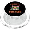 Just a Funny Amphibian Axolotl Lover I Axolotl Domande Strawberry Eater pensando agli snack PopSockets PopGrip per MagSafe